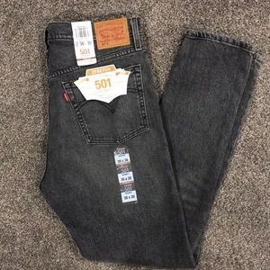 Black Levis 501 skinny Mom Jeans (stretch)